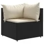 Set de muebles de jardín y cojines 7 pzas ratán sintético negro de , Conjuntos de jardín - Ref: Foro24-3308144, Precio: 570,5...