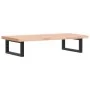 Estante de lavabo de pared de acero y madera maciza de haya de , Tocadores de baño - Ref: Foro24-3302353, Precio: 81,86 €, De...