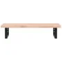 Estante de lavabo de pared de acero y madera maciza de haya de , Tocadores de baño - Ref: Foro24-3302353, Precio: 81,86 €, De...