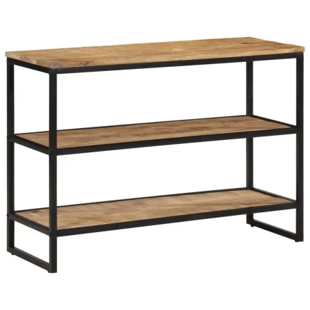 Mesa consola madera maciza de mango rugosa 100x35x70 cm de , Mesas auxiliares - Ref: Foro24-374075, Precio: 124,28 €, Descuen...