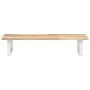 Estante de lavabo de pared acero y madera maciza de acacia de , Tocadores de baño - Ref: Foro24-3302668, Precio: 68,67 €, Des...