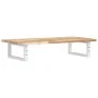 Estante de lavabo de pared acero y madera maciza de acacia de , Tocadores de baño - Ref: Foro24-3302668, Precio: 68,67 €, Des...