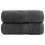 Toallas SOLUND 2 unidades gris antracita 30x30 cm 600 gsm | Foro24.es | Tu tienda online para hogar, jardín y más Foro24.es