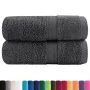 Toallas SOLUND 2 unidades gris antracita 30x30 cm 600 gsm | Foro24.es | Tu tienda online para hogar, jardín y más Foro24.es