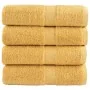Toallas de invitados SOLUND 4 uds dorado 30x50 cm 600 gsm | Foro24.es | Tu tienda online para hogar, jardín y más Foro24.es
