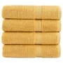 Toallas de ducha SOLUND 4 unidades dorado 70x140 cm 600 gsm | Foro24.es | Tu tienda online para hogar, jardín y más Foro24.es