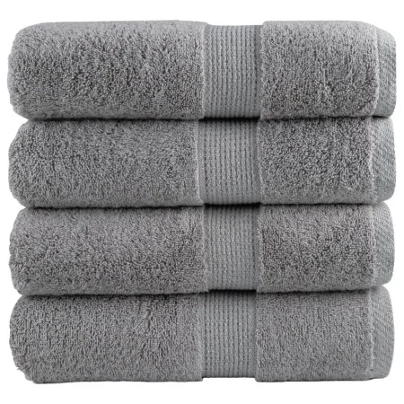 Toallas SOLUND 4 unidades gris 30x30 cm 600 gsm | Foro24.es | Tu tienda online para hogar, jardín y más Foro24.es