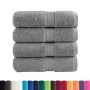 Toallas SOLUND 4 unidades gris 30x30 cm 600 gsm | Foro24.es | Tu tienda online para hogar, jardín y más Foro24.es