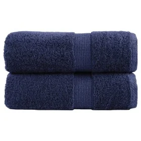 Toallas SOLUND 2 uds azul marino 30x30 cm 600 gsm