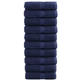 Toallas SOLUND 10 uds azul marino 30x30 cm 600 gsm