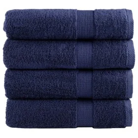 Toallas de mano SOLUND 4 uds azul marino 50x100