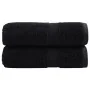Toallas SOLUND 2 unidades negro 30x30 cm 600 gsm | Foro24.es | Tu tienda online para hogar, jardín y más Foro24.es