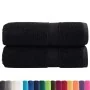 Toallas SOLUND 2 unidades negro 30x30 cm 600 gsm | Foro24.es | Tu tienda online para hogar, jardín y más Foro24.es