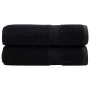 Toallas de mano SOLUND 2 unidades negro 50x100 cm 600 gsm | Foro24.es | Tu tienda online para hogar, jardín y más Foro24.es