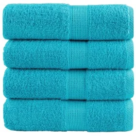 Toallas SOLUND 4 unidades turquesa 30x30 cm 600 gsm de , Toallas - Ref: Foro24-137444, Precio: 13,19 €, Descuento: -5%%