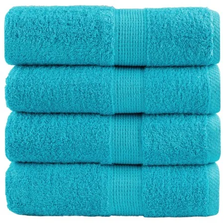 Toallas SOLUND 4 unidades turquesa 30x30 cm 600 gsm de , Toallas - Ref: Foro24-137444, Precio: 13,19 €, Descuento: -5%%