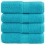 Toallas SOLUND 4 unidades turquesa 30x30 cm 600 gsm de , Toallas - Ref: Foro24-137444, Precio: 13,19 €, Descuento: -5%%