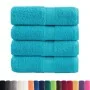 Toallas SOLUND 4 unidades turquesa 30x30 cm 600 gsm de , Toallas - Ref: Foro24-137444, Precio: 13,19 €, Descuento: -5%%