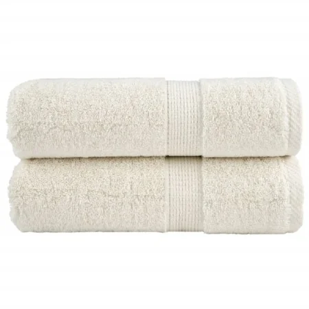 Toallas SOLUND 2 unidades crema 30x30 cm 600 gsm | Foro24.es | Tu tienda online para hogar, jardín y más Foro24.es