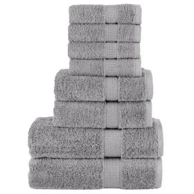 Juego de toallas premium SOLUND 8 unidades gris