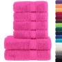 Juego de toallas premium SOLUND 6 unidades rosa 600 gsm | Foro24.es | Tu tienda online para hogar, jardín y más Foro24.es