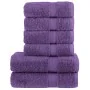 Juego de toallas premium SOLUND 6 unidades morado 600 gsm | Foro24.es | Tu tienda online para hogar, jardín y más Foro24.es