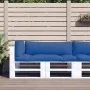 Cojines para sofá de palets 3 unidades tela azul by , Cushions for chairs and sofas - Ref: Foro24-360954, Price: 73,31 €, Dis...
