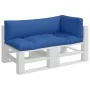 Cojines para sofá de palets 3 unidades tela azul by , Cushions for chairs and sofas - Ref: Foro24-360954, Price: 73,31 €, Dis...