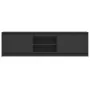 Mueble de TV con LED madera de ingeniería negro 180x34x50 cm by , TV Furniture - Ref: Foro24-3307913, Price: 173,02 €, Discou...