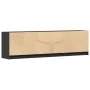 Mueble de TV con LED madera de ingeniería negro 180x34x50 cm by , TV Furniture - Ref: Foro24-3307913, Price: 173,02 €, Discou...