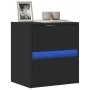 Mueble de TV de pared con luces LED negro 41x31x45 cm | Foro24.es | Tu tienda online para hogar, jardín y más Foro24.es