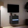 Mueble de TV de pared con luces LED negro 41x31x45 cm | Foro24.es | Tu tienda online para hogar, jardín y más Foro24.es