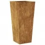 Jardinera de acero oxidado 35x35x75 cm by , Pots and planters - Ref: Foro24-851092, Price: 65,30 €, Discount: -5%%