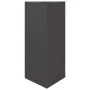 Jardinera triangular acero negro 40x34,5x70 cm by , Pots and planters - Ref: Foro24-851157, Price: 62,39 €, Discount: -5%%