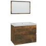 Set de muebles de baño madera contrachapada color roble ahumado by , Bathroom furniture - Ref: Foro24-3152873, Price: 191,70 ...