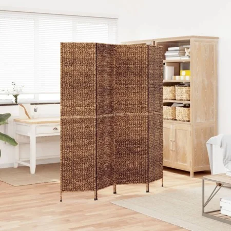 Biombo de 4 paneles jacinto de agua marrón 163x180 cm | Foro24.es | Tu tienda online para hogar, jardín y más Foro24.es