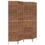 Biombo de 4 paneles jacinto de agua marrón 163x180 cm | Foro24.es | Tu tienda online para hogar, jardín y más Foro24.es
