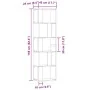 Estantería de madera de ingeniería roble artisan 45x24x159 cm by , Bookcases and shelves - Ref: Foro24-855785, Price: 70,29 €...
