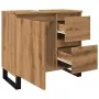 Mueble de lavabo madera de ingeniería roble artisan 65x33x60 cm by , Bathroom furniture - Ref: Foro24-857230, Price: 98,48 €,...