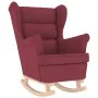 Silla mecedora de tela rojo vino tinto 74x90x102 cm | Foro24.es | Tu tienda online para hogar, jardín y más Foro24.es