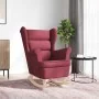Silla mecedora de tela rojo vino tinto 74x90x102 cm | Foro24.es | Tu tienda online para hogar, jardín y más Foro24.es