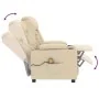 Sillón de masaje de tela color crema by , Electric massage chairs - Ref: Foro24-339067, Price: 229,00 €, Discount: -5%%