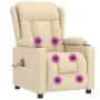 Sillón de masaje de tela color crema by , Electric massage chairs - Ref: Foro24-339067, Price: 229,00 €, Discount: -5%%