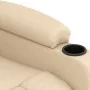 Sillón de masaje de tela color crema by , Electric massage chairs - Ref: Foro24-339067, Price: 229,00 €, Discount: -5%%