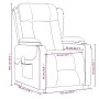 Sillón de masaje de tela color crema by , Electric massage chairs - Ref: Foro24-339067, Price: 229,00 €, Discount: -5%%
