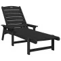 Tumbona de Negra 53x162x98.5 cm HDPE | Foro24.es | Tu tienda online para hogar, jardín y más Foro24.es