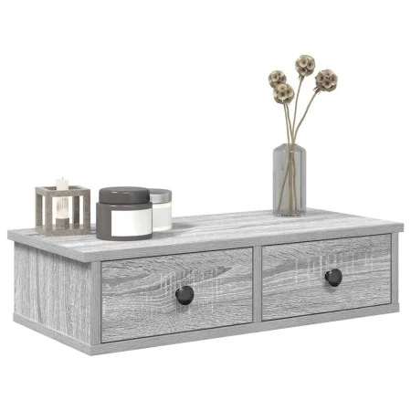 Estante de pared con cajones madera contrachapada roble ahumado | Foro24.es | Tu tienda online para hogar, jardín y más Foro24.es