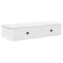 Estante de pared con cajones de madera contrachapada blanco de , Estantes y estanterías - Ref: Foro24-859950, Precio: 64,12 €...