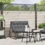 Banco de jardín con cojín negro 110x80x71 cm acero de , Sillas de jardín - Ref: Foro24-42008030, Precio: 122,14 €, Descuento:...