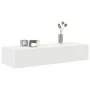 Estante de pared con cajones de madera contrachapada blanco by , Shelves and shelves - Ref: Foro24-859986, Price: 75,83 €, Di...